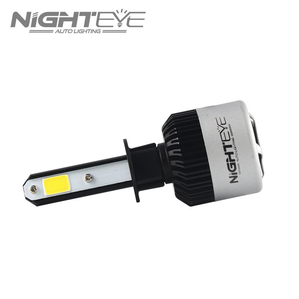 ORIGINAL NIGHTEYE H1 LED Headlight Bulb for Car and Bike White, 72 Watt, 2 Bulbs - 9000 Lumens ULTRA BRIGHT, Type H1 - NightEye.in