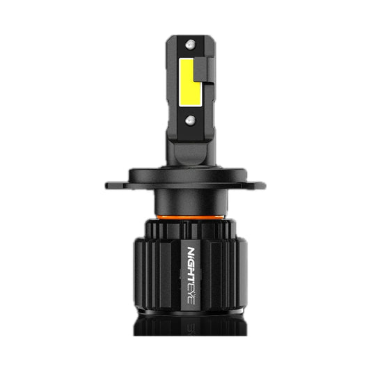 Original Nighteye A315 S4 NEW MODEL 2024 H4 LED Headlight Bulb H4 For All Motorcycles (Low and High Beam Bulbs (White) 6500 LM) - Type H4 - NightEye.in