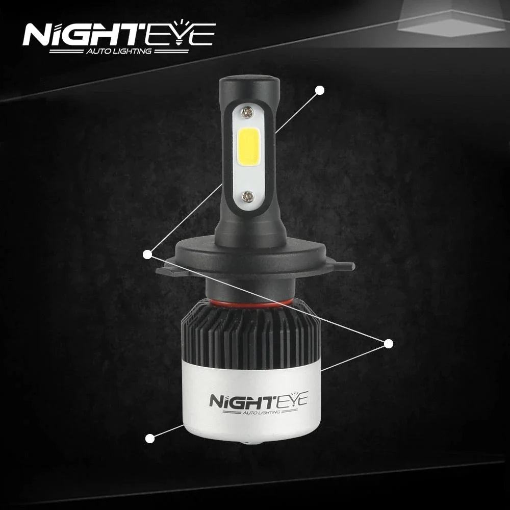 ORIGINAL NIGHTEYE H7 LED Headlight Bulb SINGLE Pc for Bike White, 36 Watt, 1 Bulb - Type H7, 36W White Light - NightEye.in