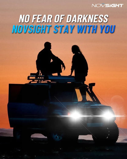 NightEye NOVSIGHT 881 LED Fog Light Bulbs, 6500K White, 60W 13000LM Bright 889 898 886 896 894 Fog Lights, Plug and Play Fast Cooling Replacement, IP68 Waterproof - NightEye.in