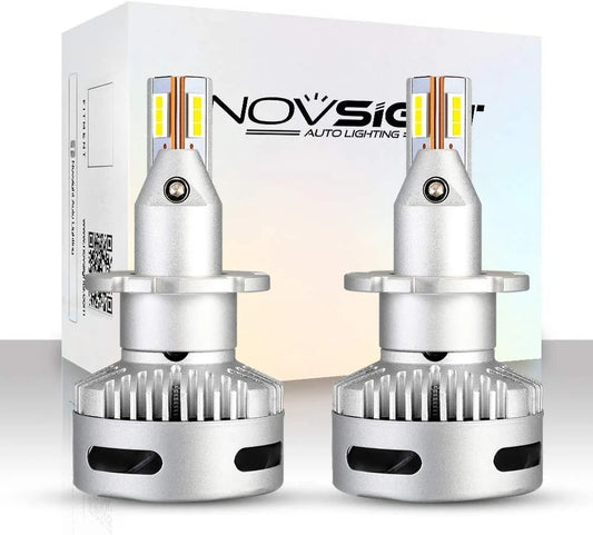 NightEye NOVSIGHT N26 Car LED Headlights Bulbs 12000LM/pair 90 watts/pair 6500K (D1S , Pack of 2) - NightEye.in