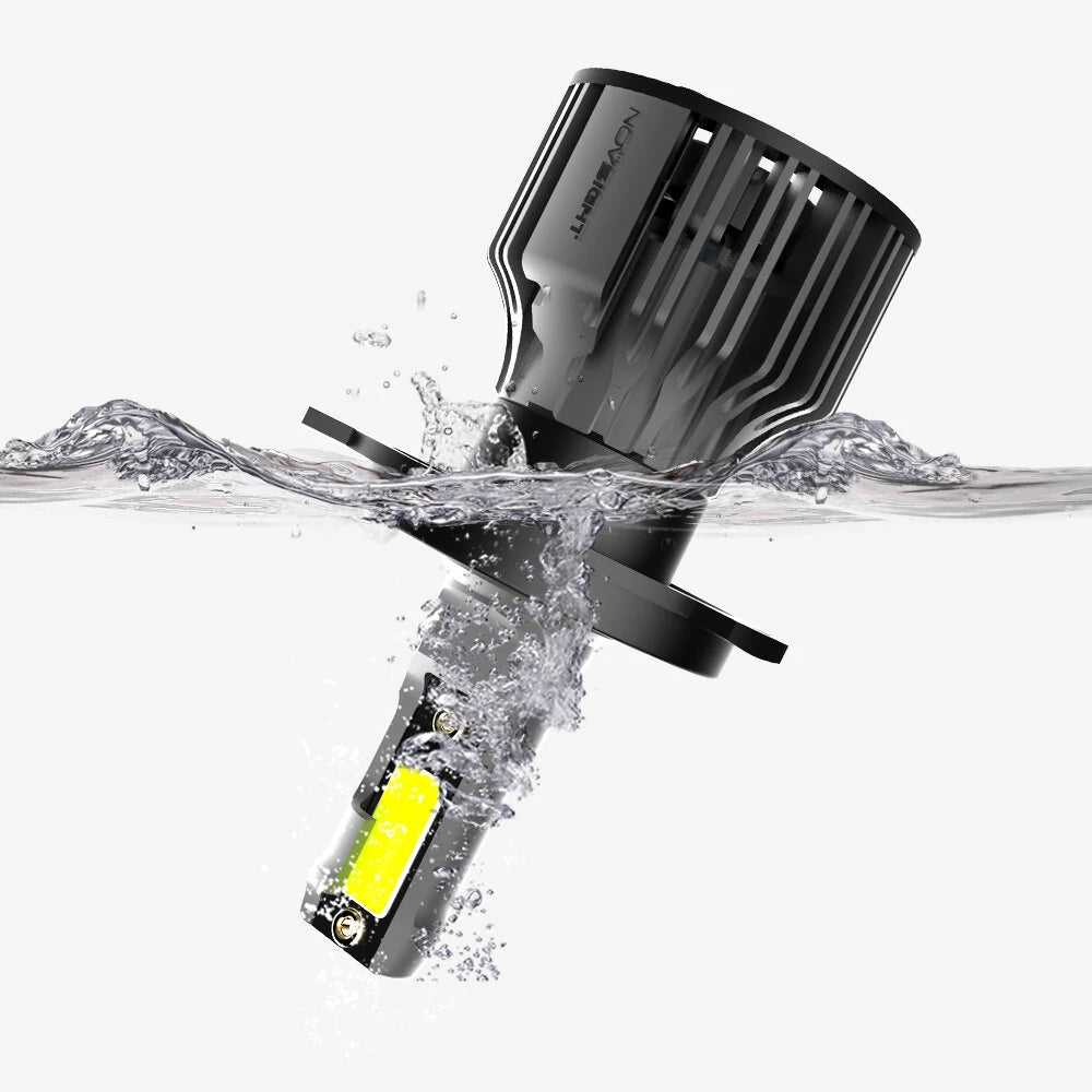 NightEye NovSight A500-N39 9005/HB3 Socket 2PCS 72W DC9-32V Pair Car Headlight LED Bulbs 13,000LM/PAIR Car Headlamps 6000K IP68 Waterproof Type 9005/HB3 - NightEye.in
