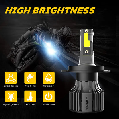 NightEye Novsight High/Low Beam 36W Led 6000K White Headlight H4 motorcycle universal led headlight - NightEye.in