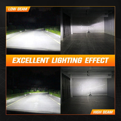 NightEye A315-S6 H7 Two Pin 6500K White 2PCS Car LED Headlight Bulb 14,000LM/Pair LED Headlamp IP Waterproof - Type H7 - NightEye.in