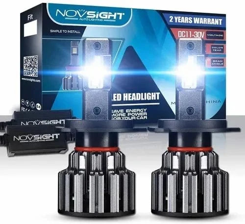 NightEye Novsight F03 H4 LED Headlight Bulbs TX SMD LED 90W/Set 15000LM H4 Type For Car - NightEye.in